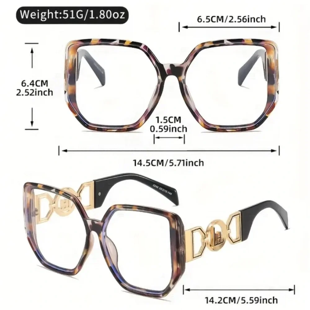 (New in package) Beige Women’s Oversized Square Glasses